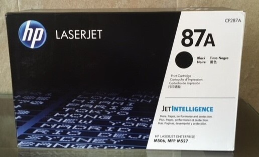NEW Genuine HP CF287A Black Toner Cartridge 87A Sealed Box
