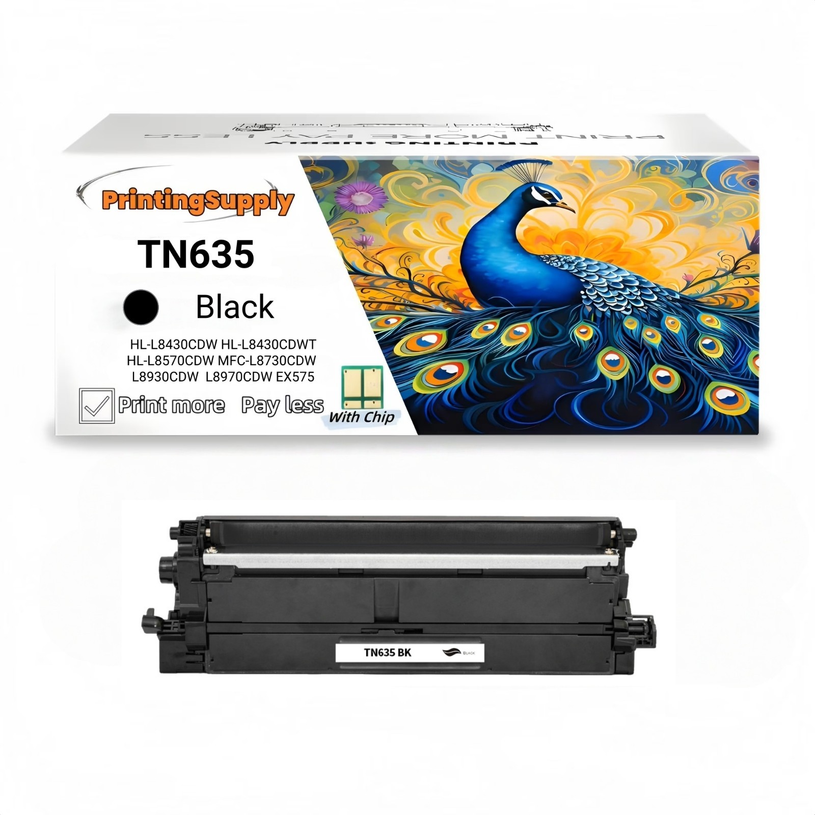 TN635 Toner Compatible for Brother HL-L8430CDW HL-L8430CDWT HL-L8570CD L8930CDW