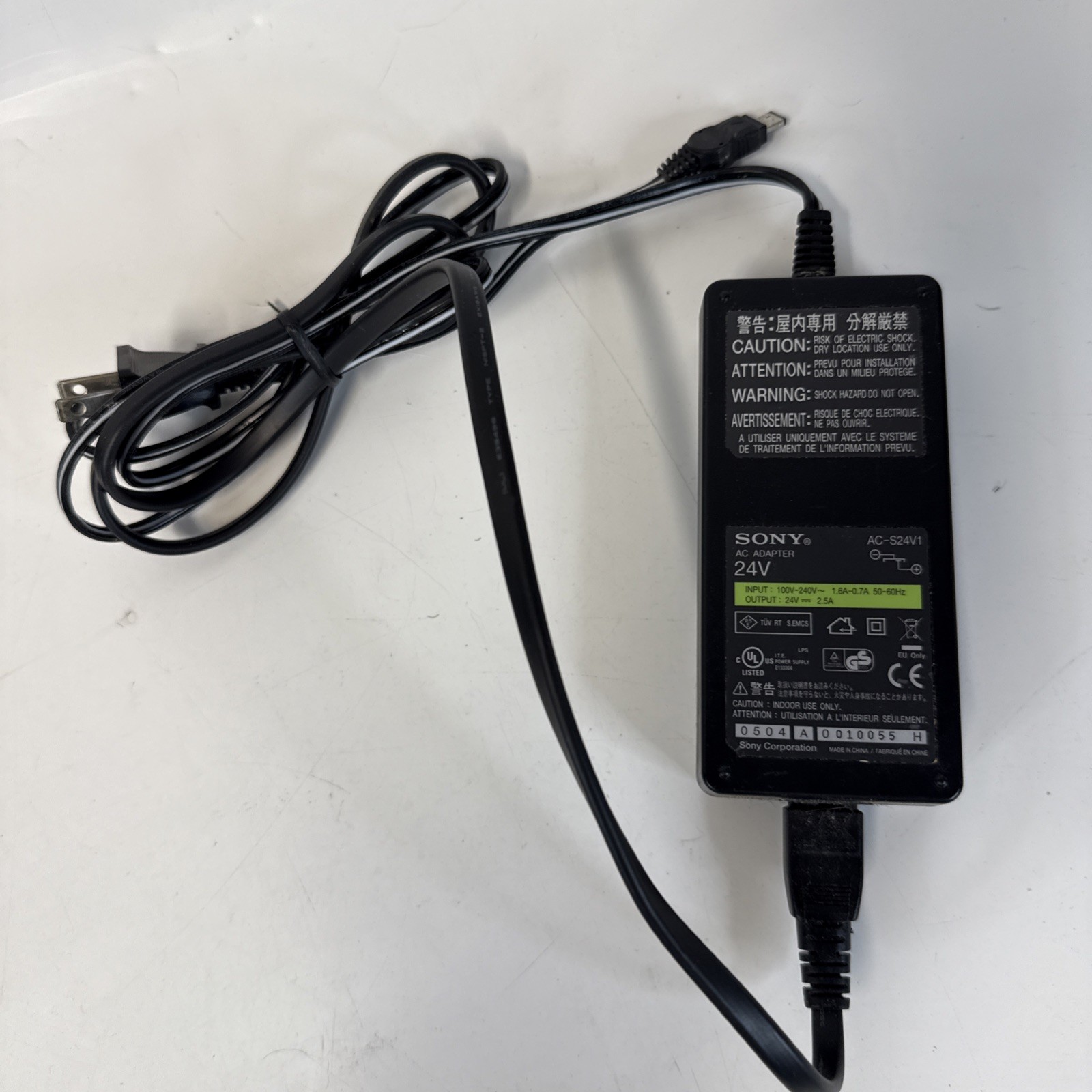 Sony AC-S24V1 24V 2.5A Power Supply AC Adapter For Picture Station Photo Printer