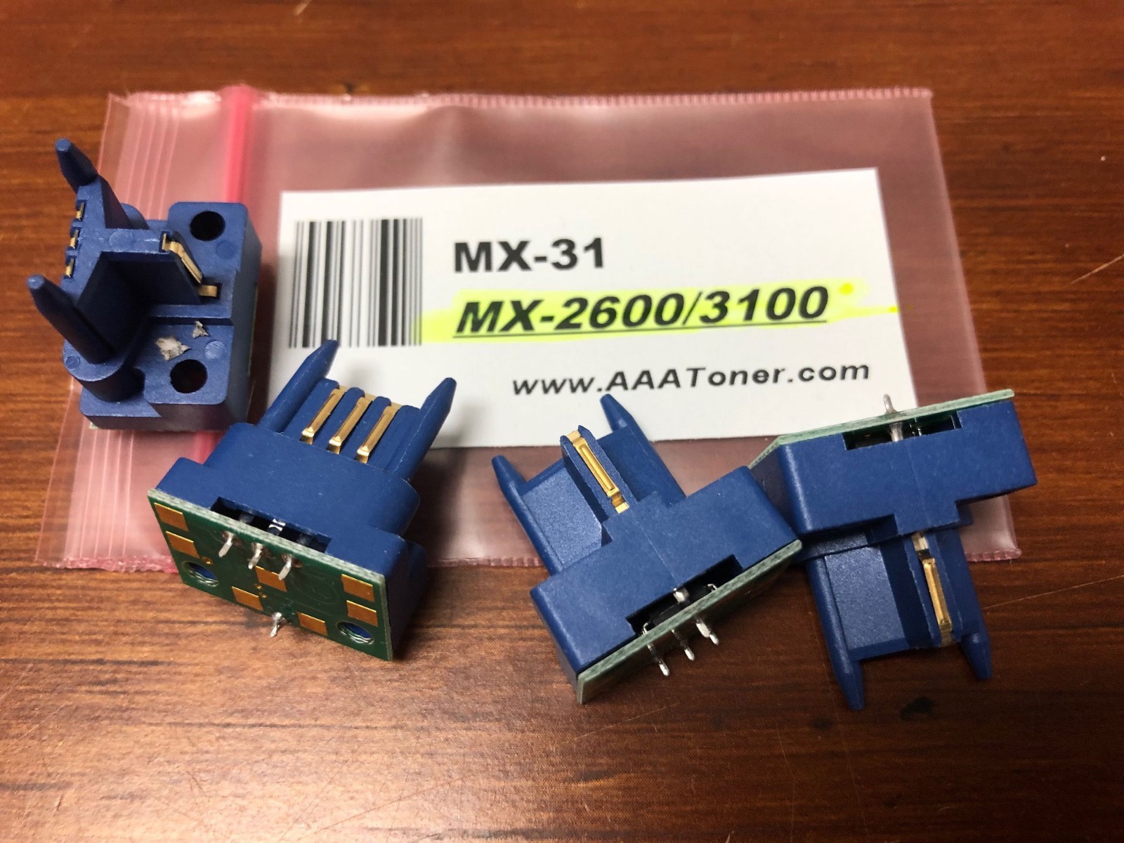4 x Toner Reset Chip for Sharp MX-2600N, MX-3100N Printer (MX-31) ” NT ” USA