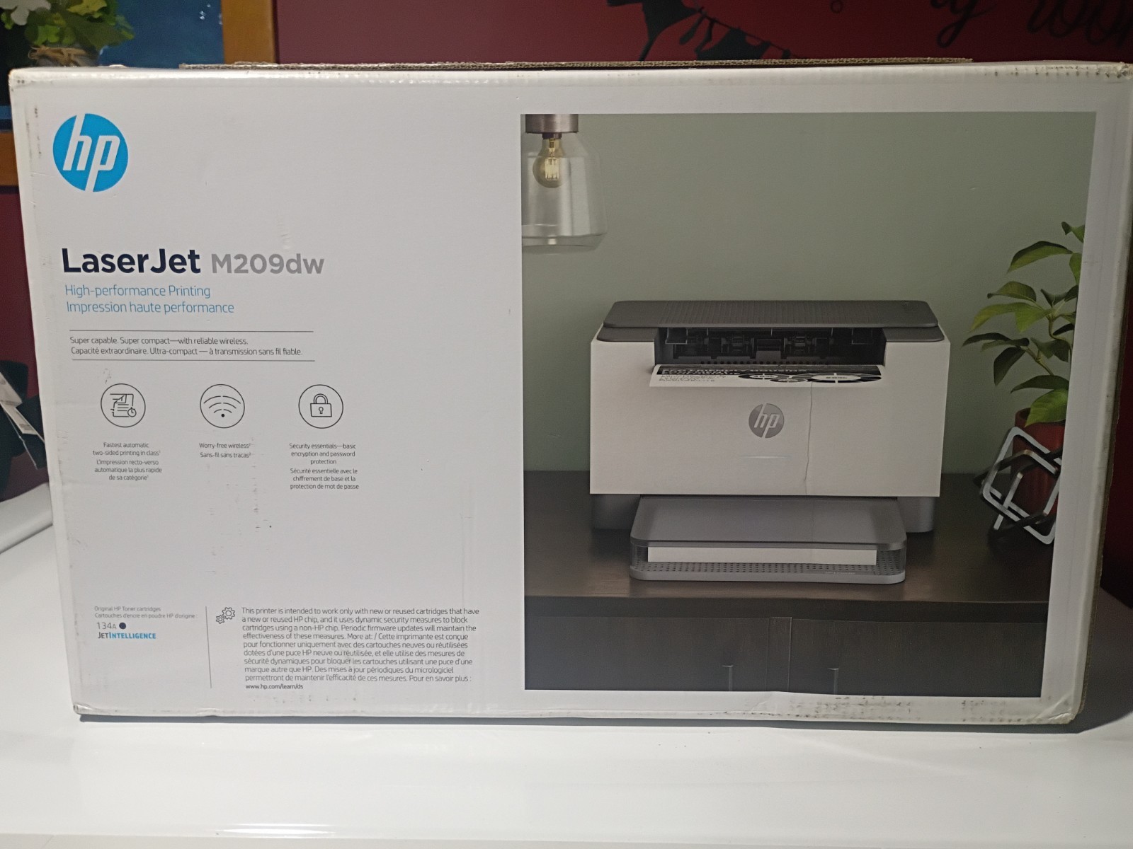 HP LaserJet M209dw Laser Printer Black And White 6GW62F with Toner**BRAND NEW**