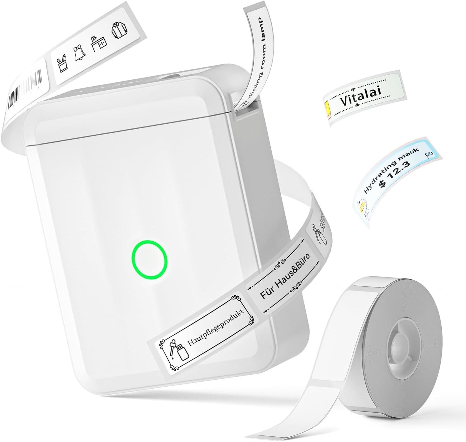 NIIMBOT D110 Label Maker Machine with Tape, White Sealed