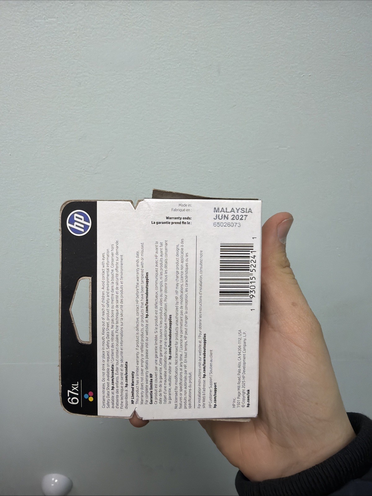 Genuine HP 67XL Tri-Color Ink Cartridge 3YM58AN SEALED exp 06/2027
