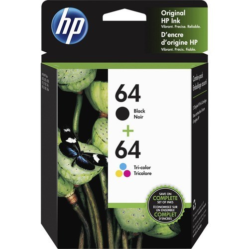 HP 64 (X4D92AN) Original High Yield Inkjet Ink Cartridge – Black, Tr- HEWX4D92AN