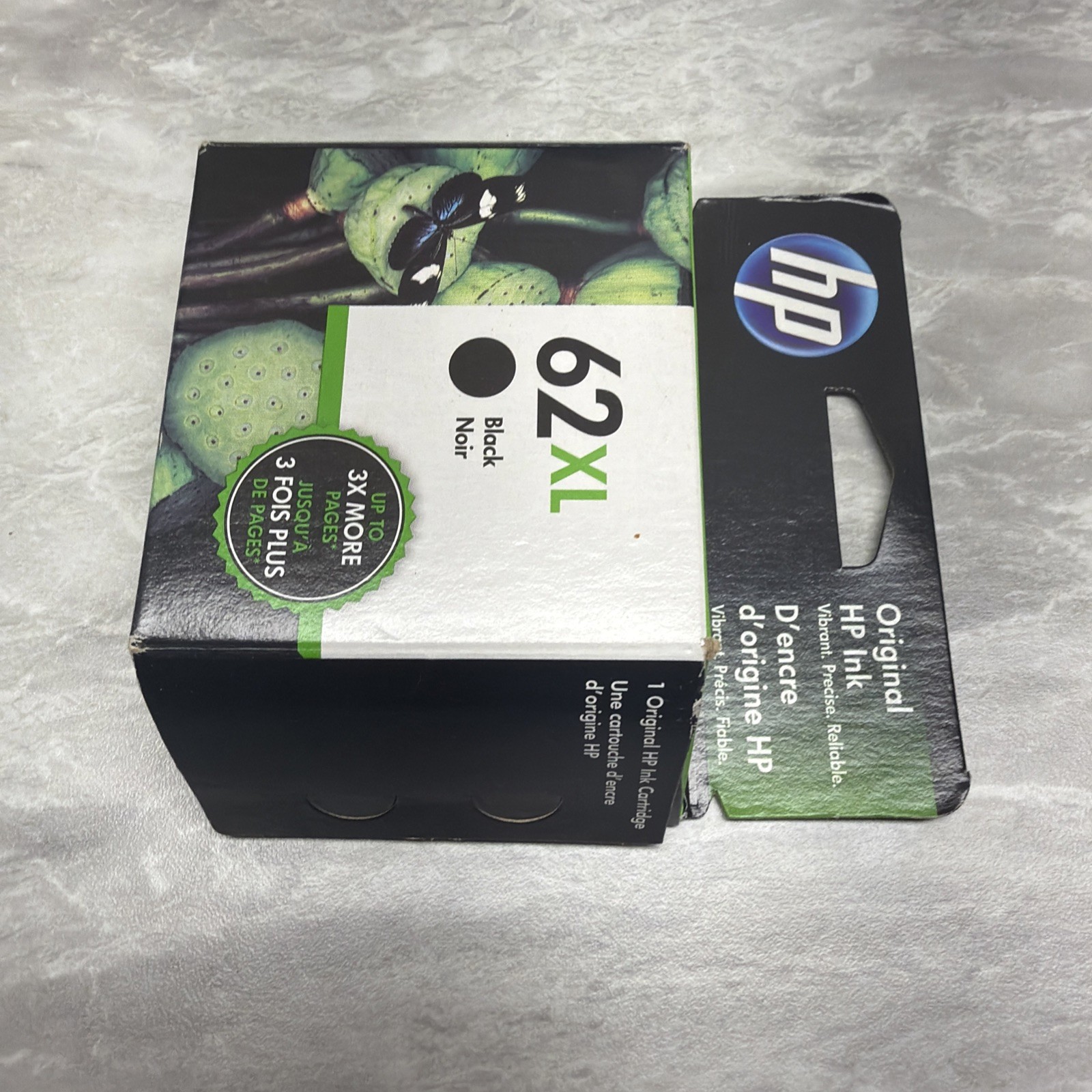 Genuine HP 62XL Black Ink Cartridge Expired Nov 2019 Factory Sealed OEM