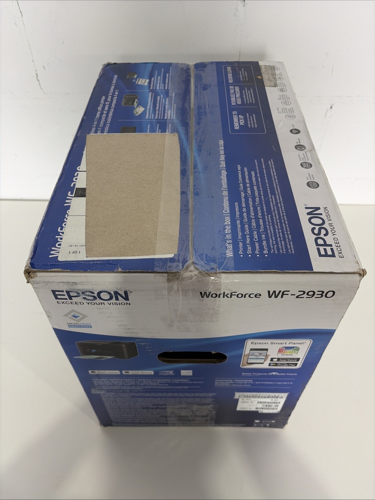 Epson WorkForce WF-2930 Wireless All-in-One Color Inkjet Printer C11CK63201-NEW