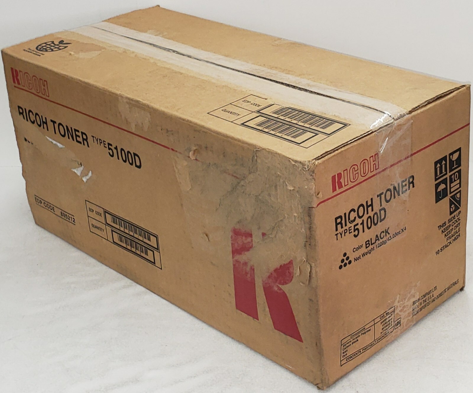 Ricoh Type 5100D Toner (885212) – 4 pack – Brand New OEM (Open Box)