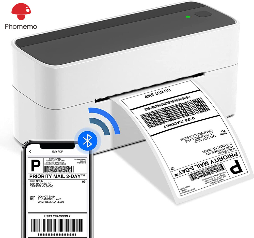 Phomemo Bluetooth Thermal Shipping Label Printer 4×6 for Amazon Label Maker Lot