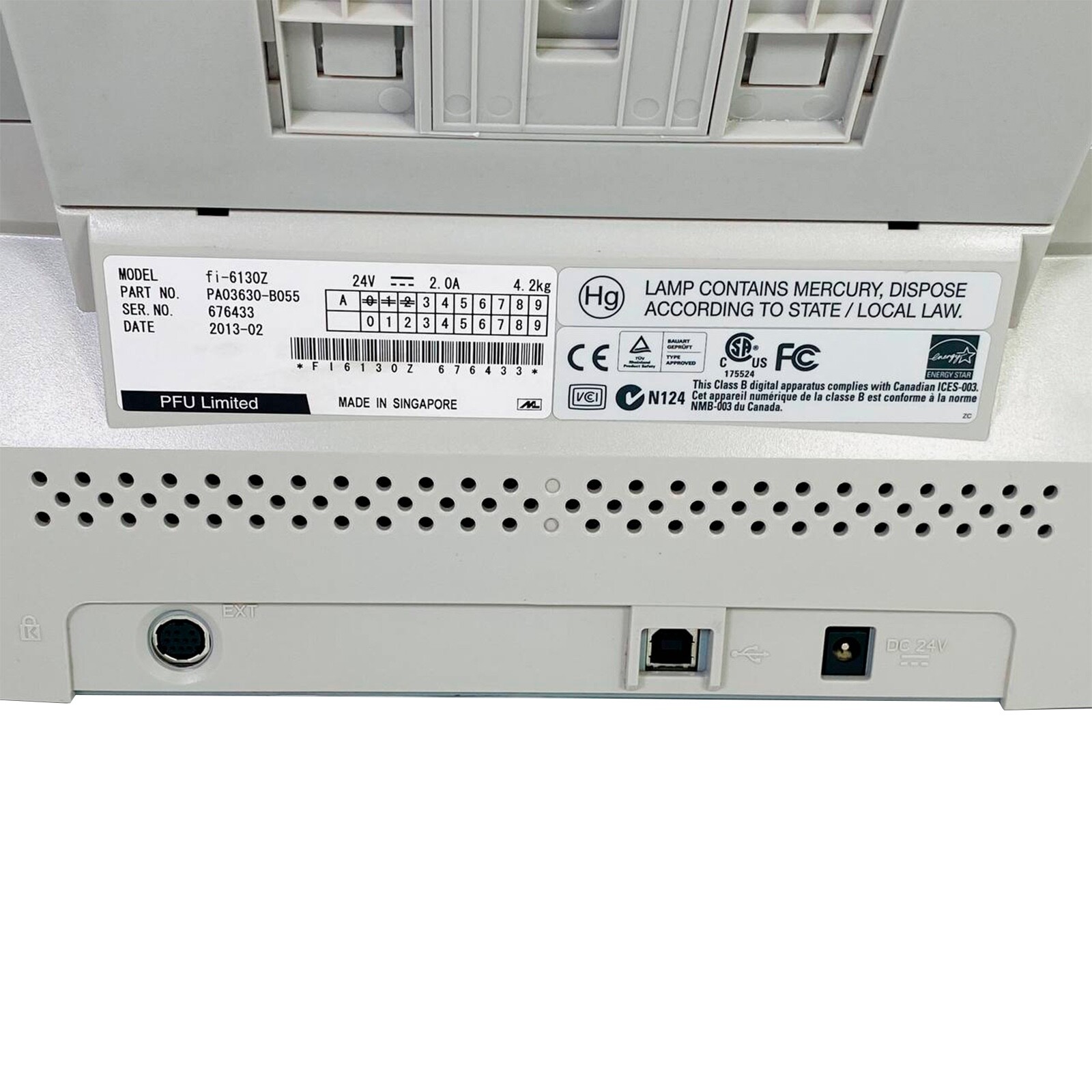 Fujitsu FI-6130Z Scanner COMPLETE SET (Adapter+USB+Drivers) – 1 YEAR WARRANTY!