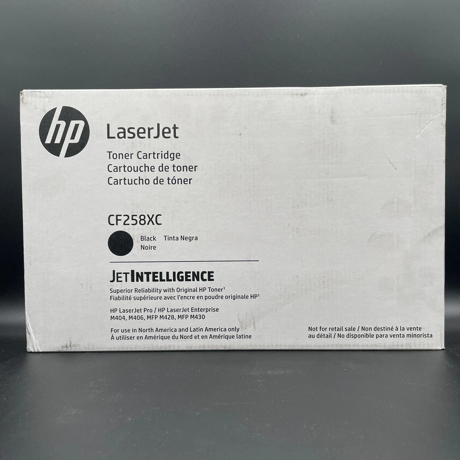 HP 58X (CF258XC) Black High Yield Toner Cartridge, LaserJet Pro M428 Sealed