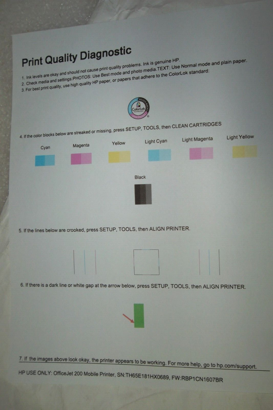 HP OfficeJet 200 Mobile Printer Wireless USB 2″ Color LCD CZ993A Good Battery