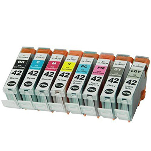 8 PK Premium Ink Cartridges for Canon CLI-42 Pixma Pro-100 Pro 100 Printer