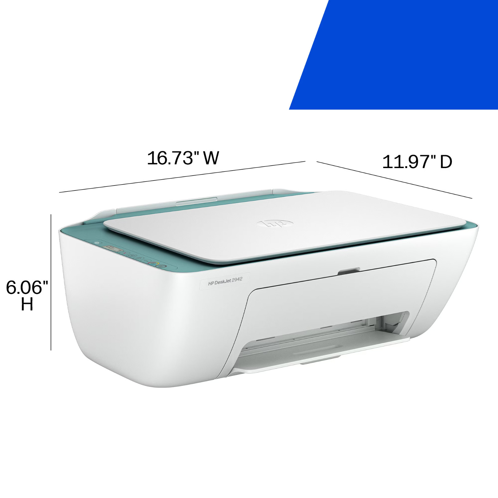 HP DeskJet 2942 Wireless All-in-One Color Inkjet Printer Blue FREE SHIP