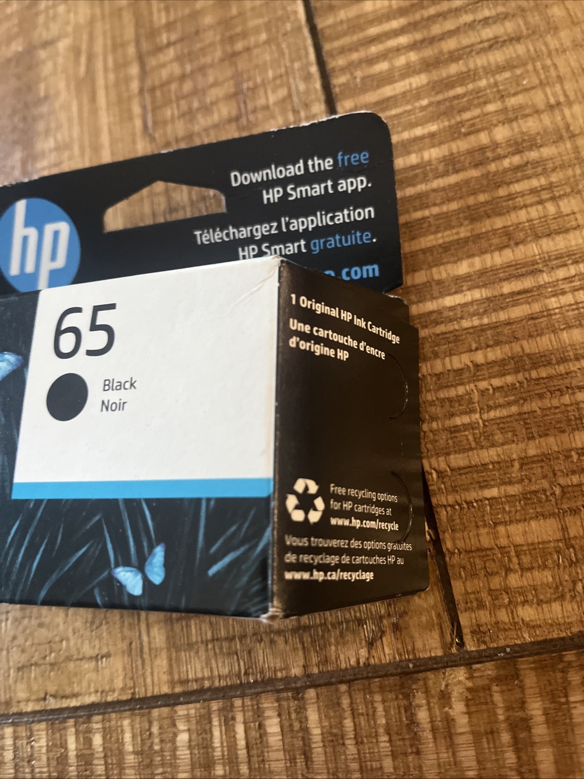 Genuine HP 65 Black Ink Cartridge – New Factory Sealed Exp May 2027