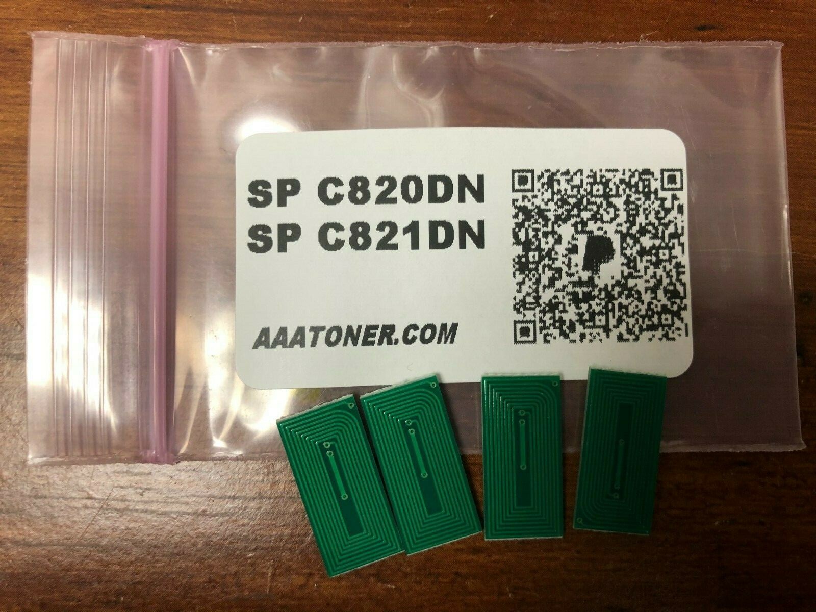 4 x Toner Reset Chip for Ricoh Aficio SP C820DN, SP C821DN Color Printer Refill