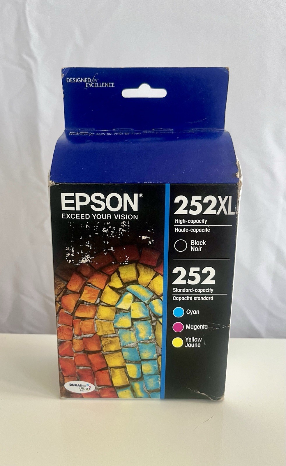 EPSON 252XL Ultra Ink High Capacity Black & Standard 3 Color Cartridge Exp 03/22