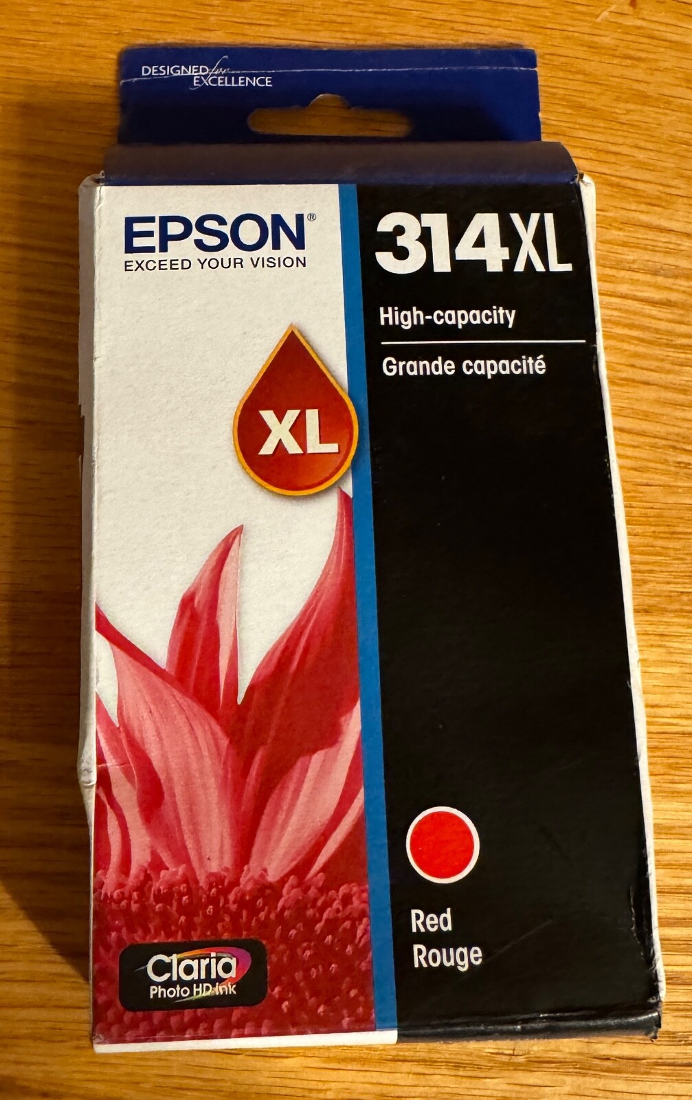 GENUINE Epson Ink Cartridge 314XL Red Rouge Photo HD Expires 02/2026 Sealed