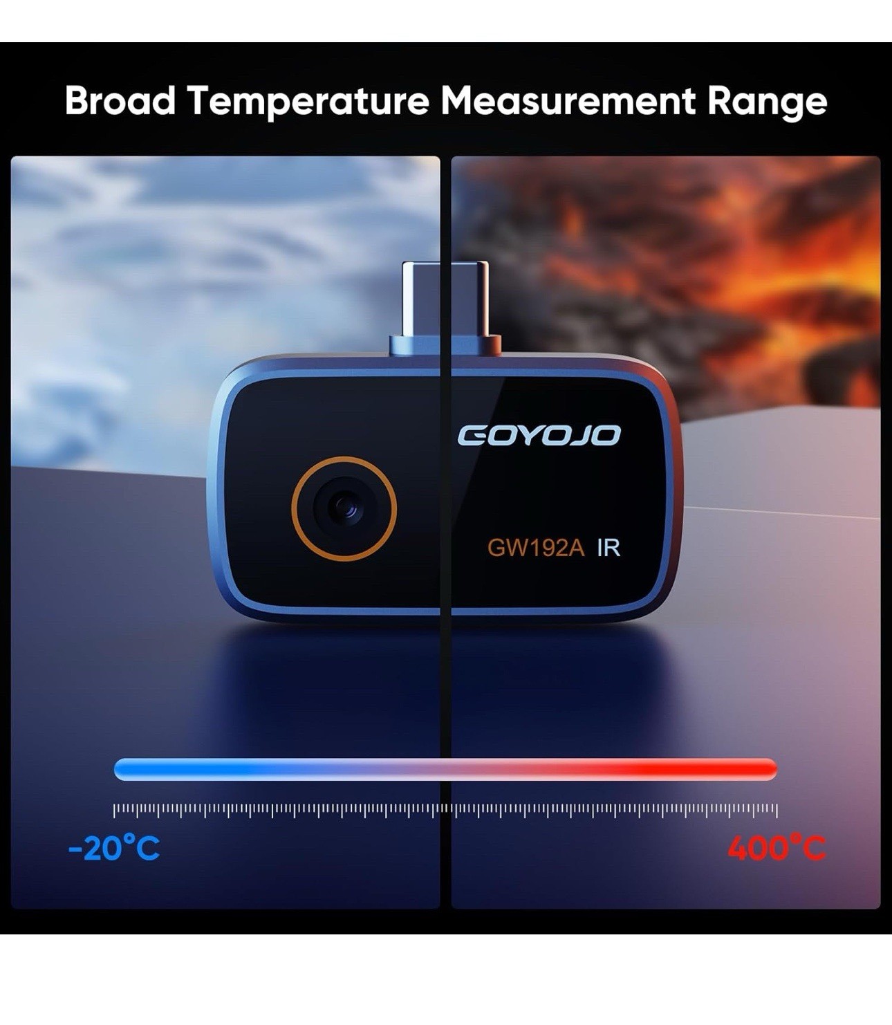 Thermal Imaging Camera for Android And Iphone 192×192 IR Resolution, USB-C