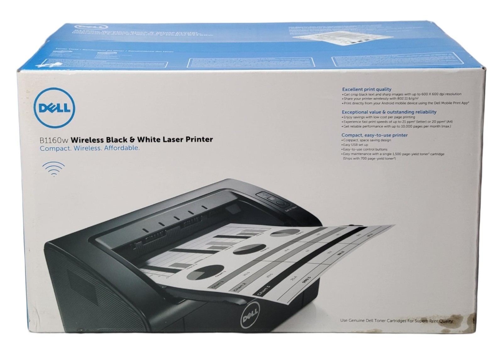 Dell B1160w Standard Laser Printer – Brand New —