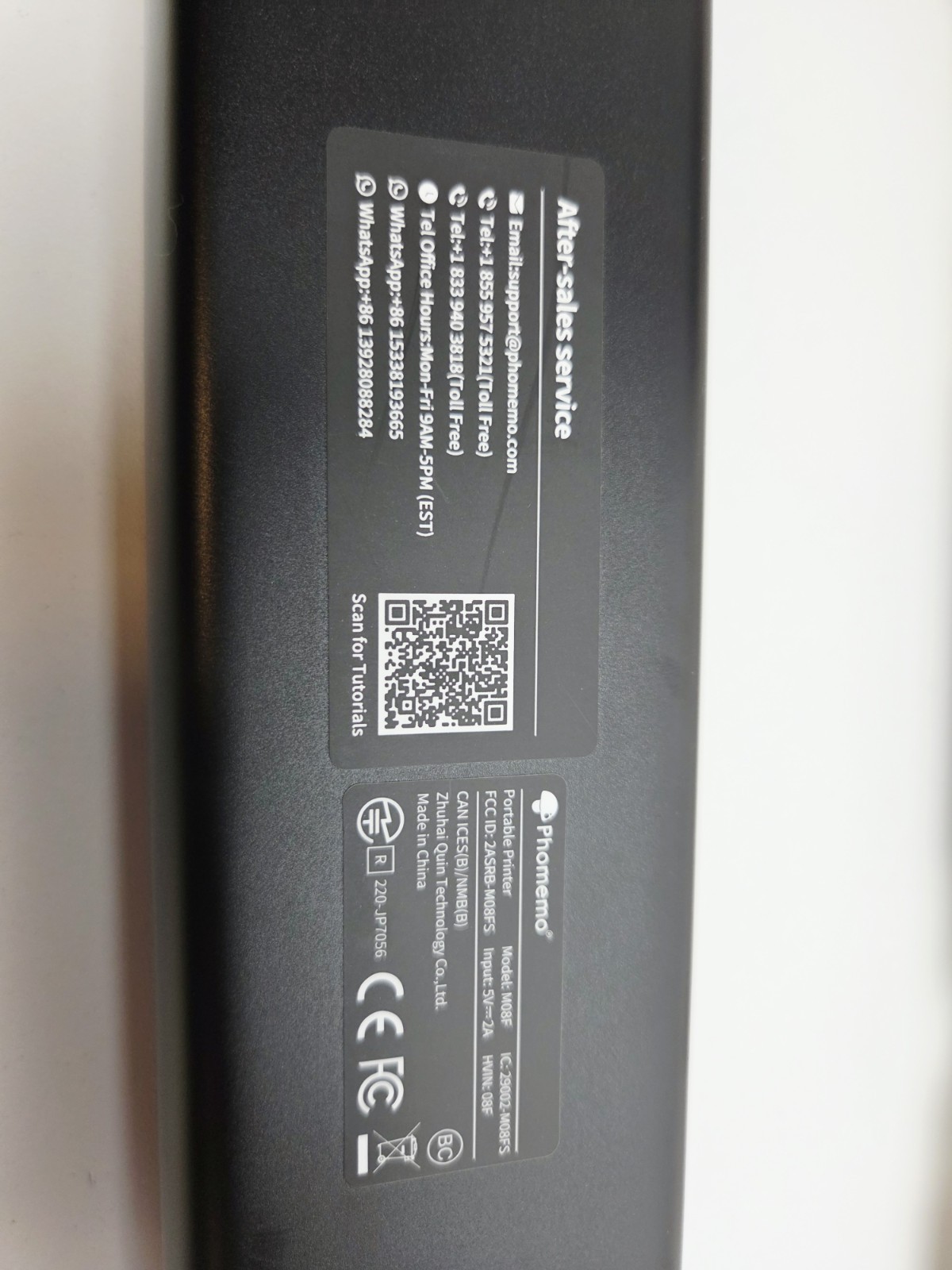 Phomemo M08F Portable Wireless Bluetooth A4 Thermal Printer Inkless -Black/Green