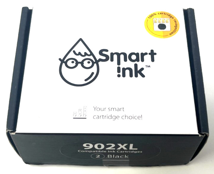 Smart Ink 902XL Compatible Ink Cartridges 2 Black Sealed High Yield
