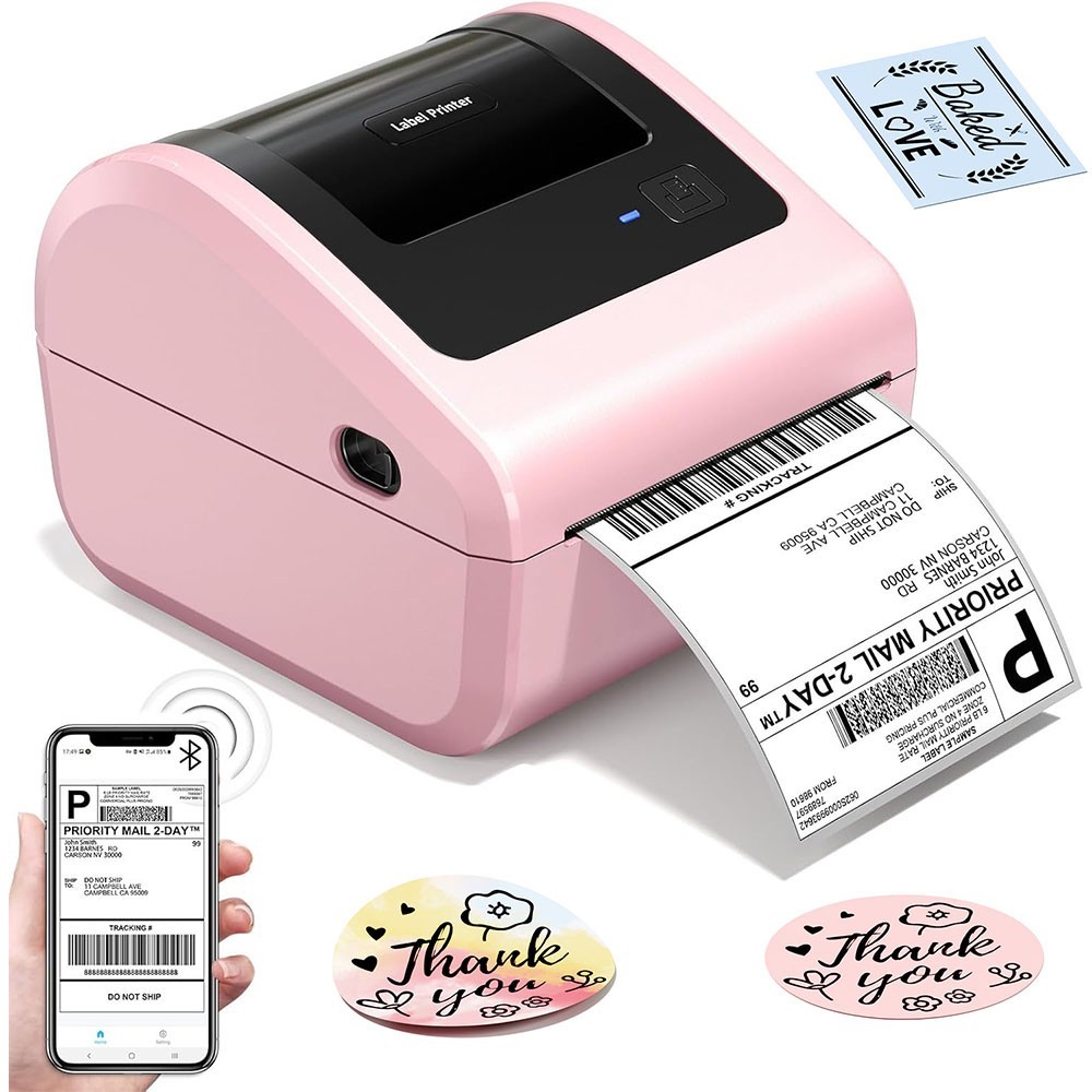 Phomemo 4×6 Wireless Shipping Label Printer Thermal Label Printer for USPS FedEx