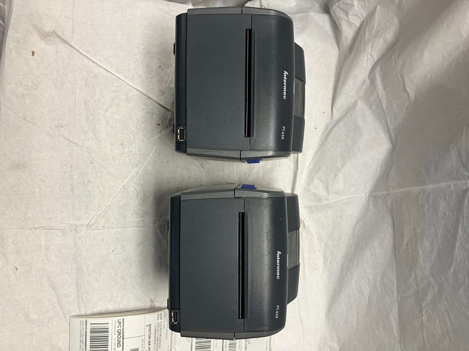 Intermec PC43D Direct Thermal Printer PC43DA0010020, FOR PARTS QTY 2