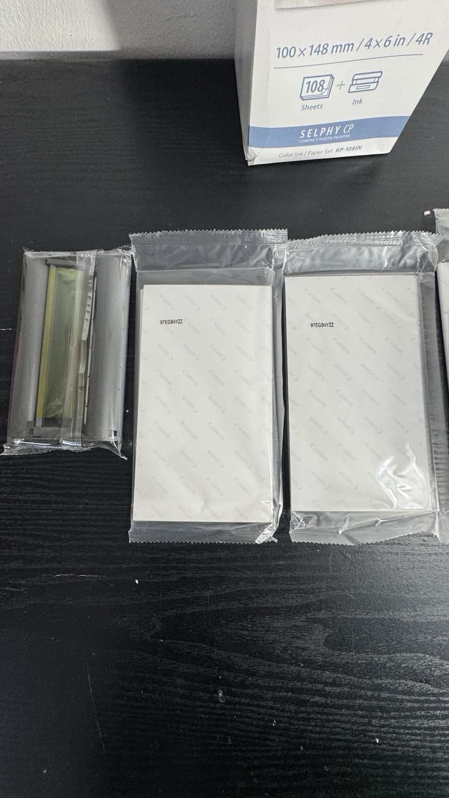 New Canon KP-108IN Selphy 4×6 Color Ink Paper Set 108 Sheets 3115B001 +Extra Set