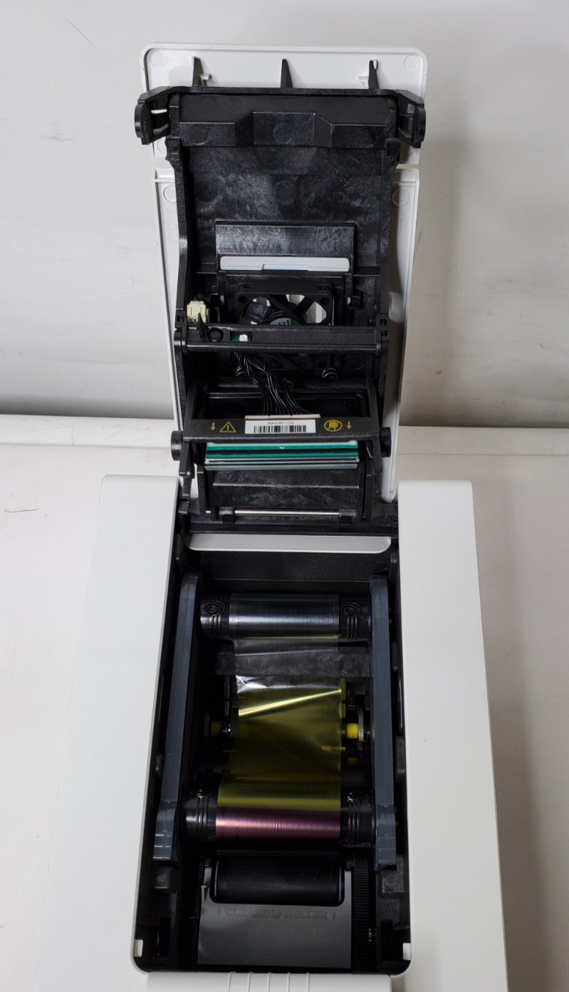 Evolis Primacy ID Card Printer No Power Supply- USED Tested