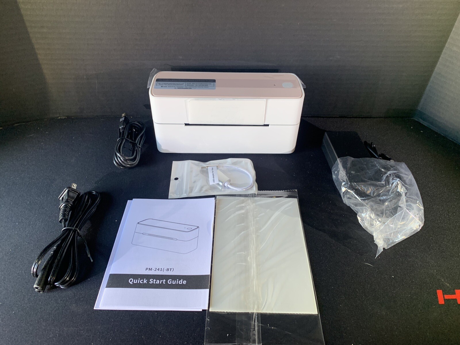Logistics Thermal Label printer PM-241-BT Bluetooth Connectivity Pink