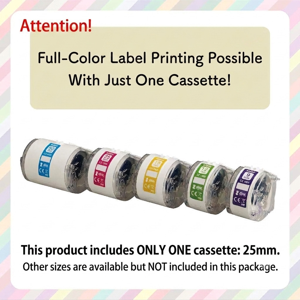 Brother VC-500W Full Color Label Printer Wi-Fi ZINK Zero Ink 25mm Roll Japan