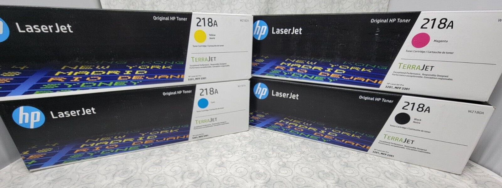 HP 218A Black/Cyan/Magenta/Yellow Standard Yield Toner Cartridge – 4 Pack New