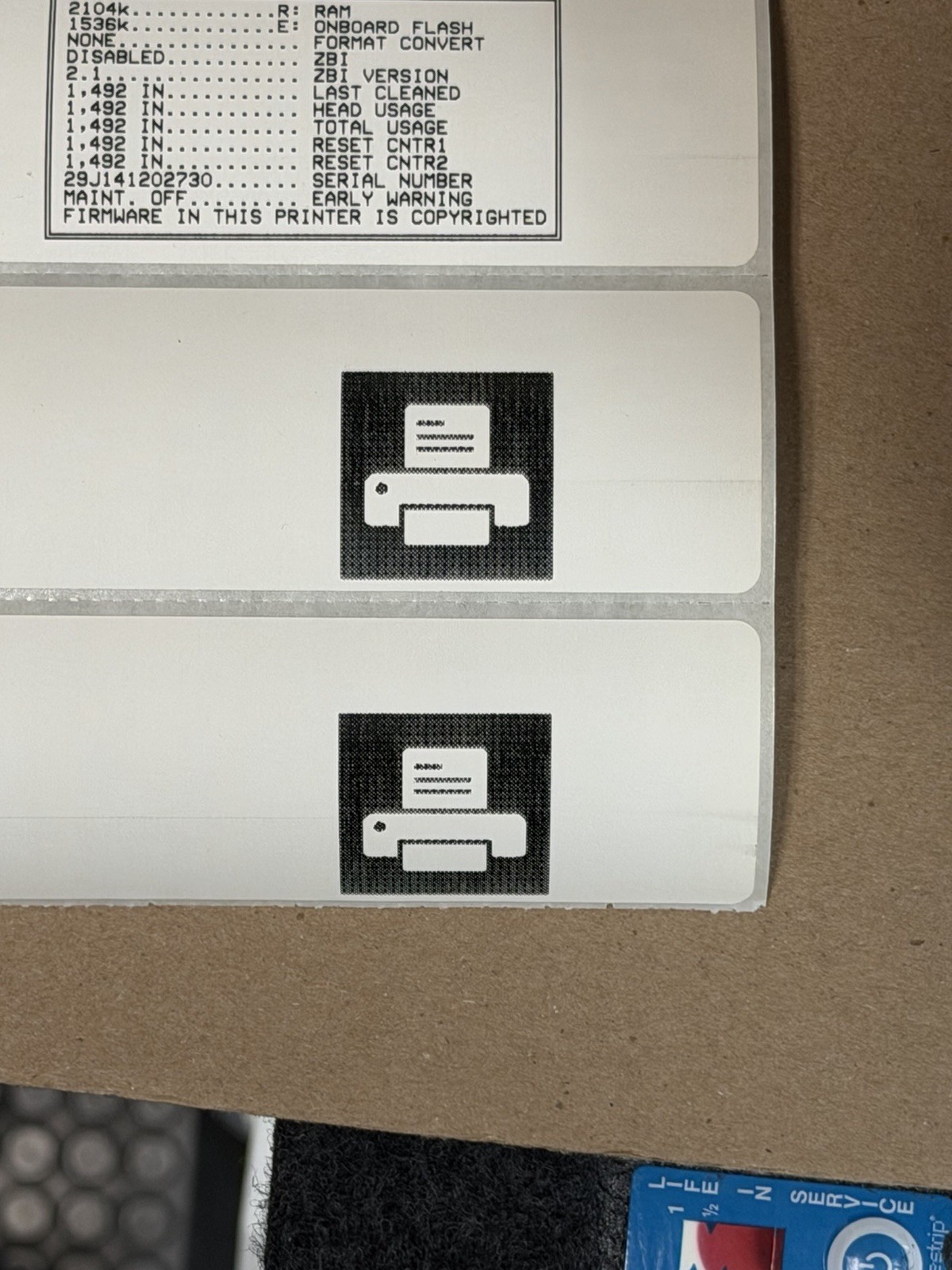 Zebra GK420t Thermal Label Printer USB GK42-102510-000A Tested W/Ribbon & Cables