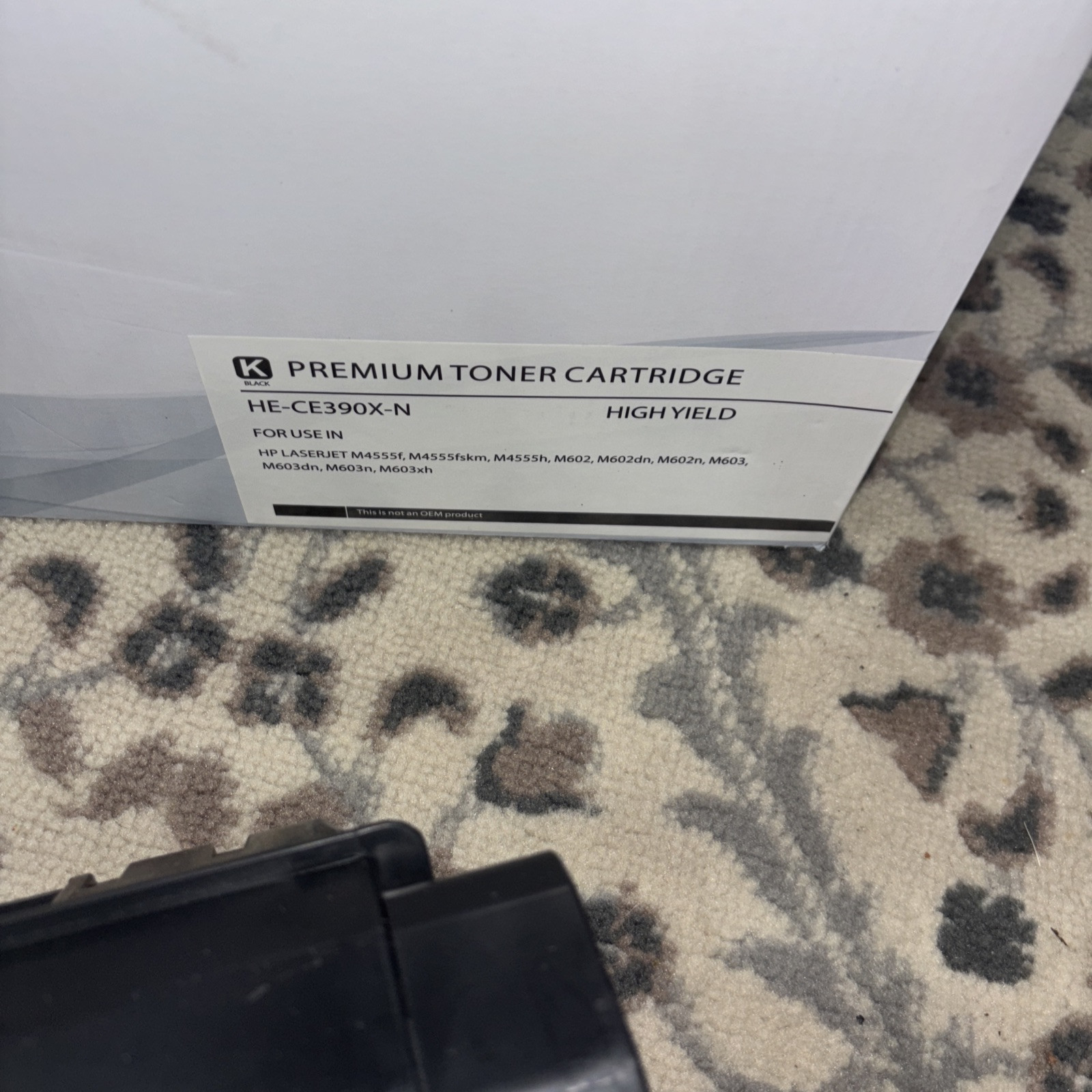Renewable Toner Cartridge HE-CE390X-N For HP M4555 M602 M603 – Black (Brand New)