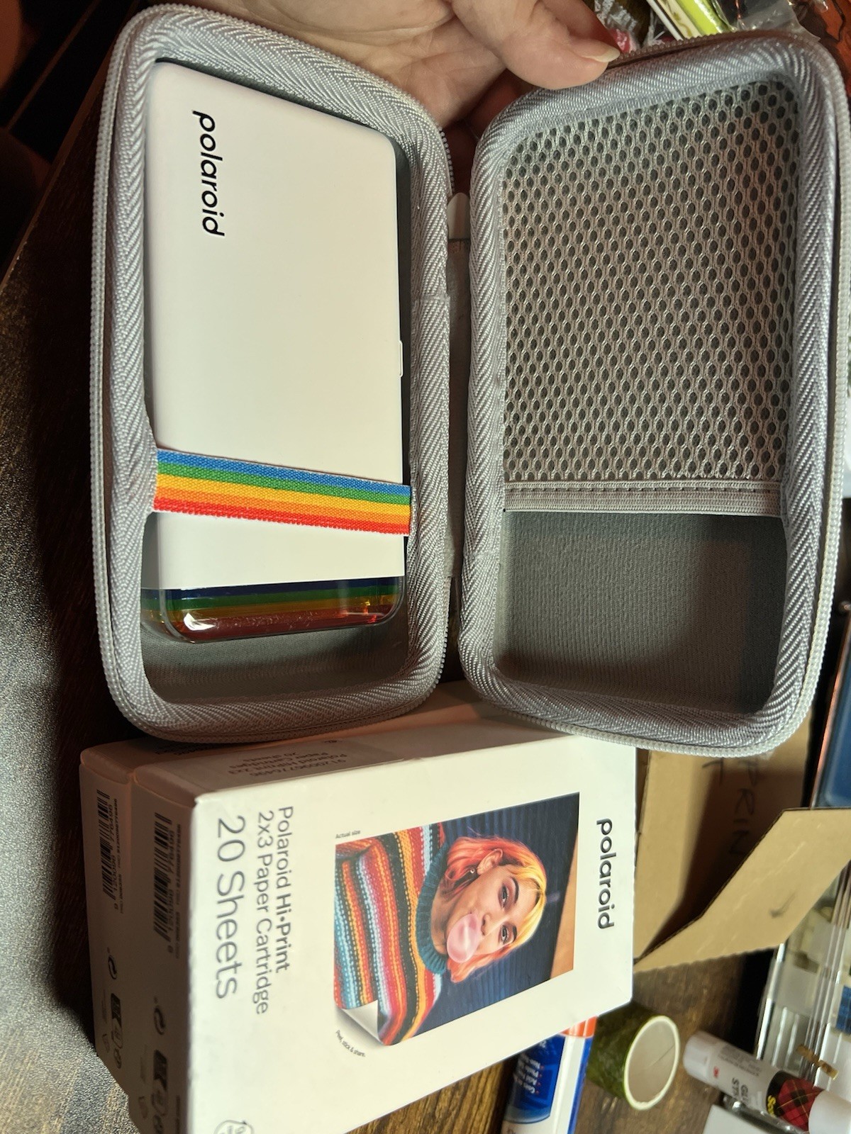 Polaroid Hi-Print Gen 2 Pocket Photo Printer 2×3 With Case And Cartridges BUNDLE