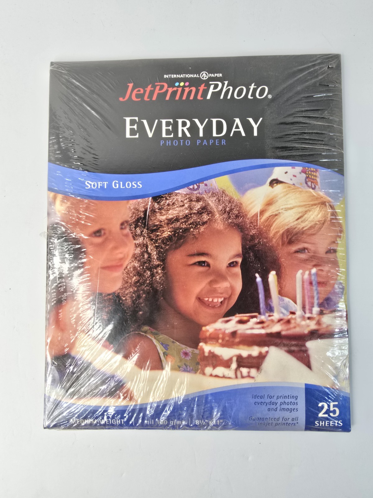 Jet Print Photo Paper Everyday Soft Gloss 8.5x 11 Medium Weight 25 Sheets New
