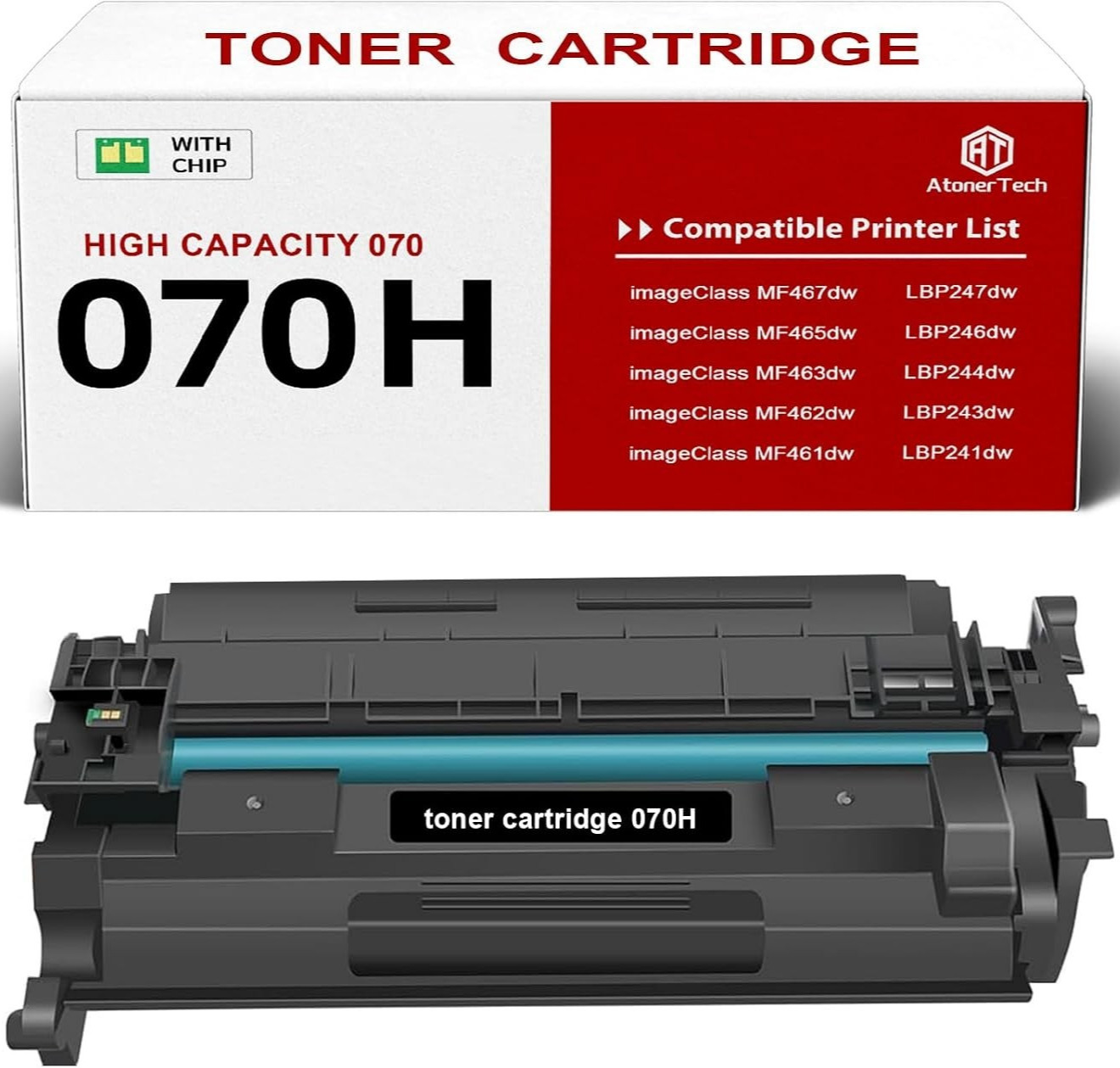 NEW Canon 070H High Yield Black Toner Cartridge, ImageCLASS LBP240 MF460 GENERIC