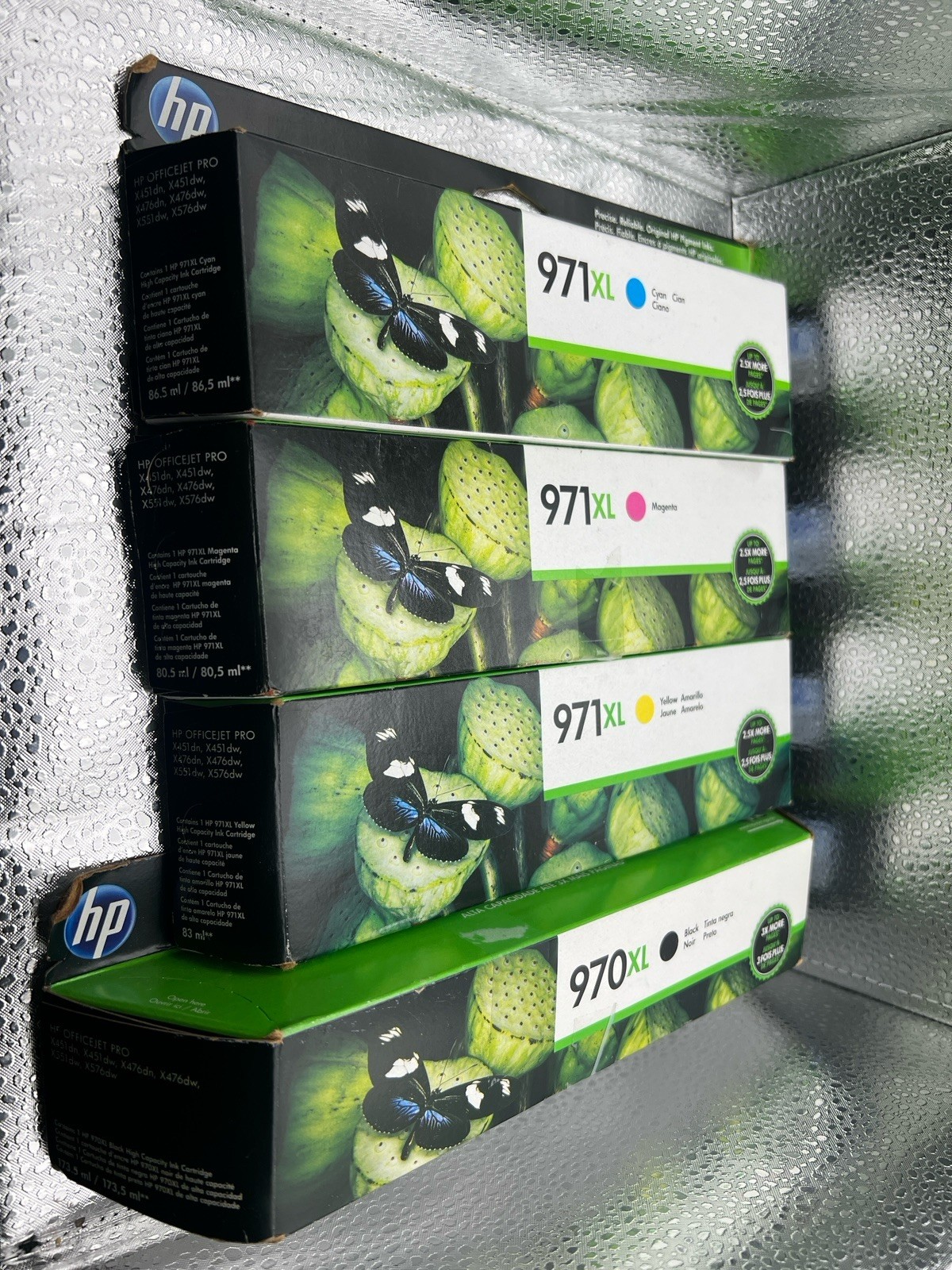 HP Genuine Ink 970XL CN625AM & 971XL CN628AM CN627AM CN626AM Date: 2020/2018