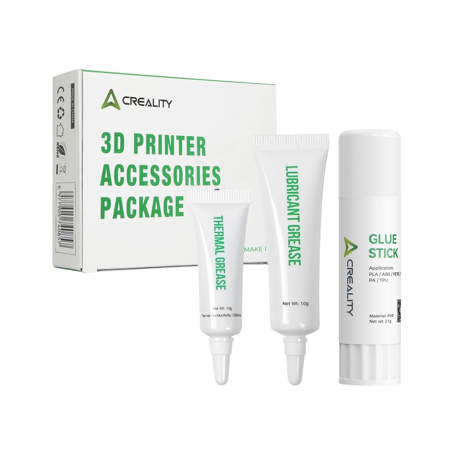 Creality 3D Printer Glue Stick +Thermal Paste + Lubricant 3D Printing Pack wi
