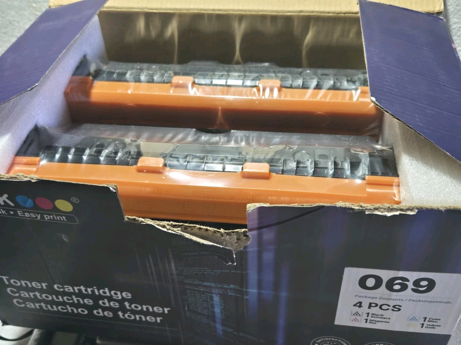 4 Ink Toner Cartridge 069 B/C/M/Y For ImageCLASS LBP674Cdw MF751Cdw LBP673Cdw