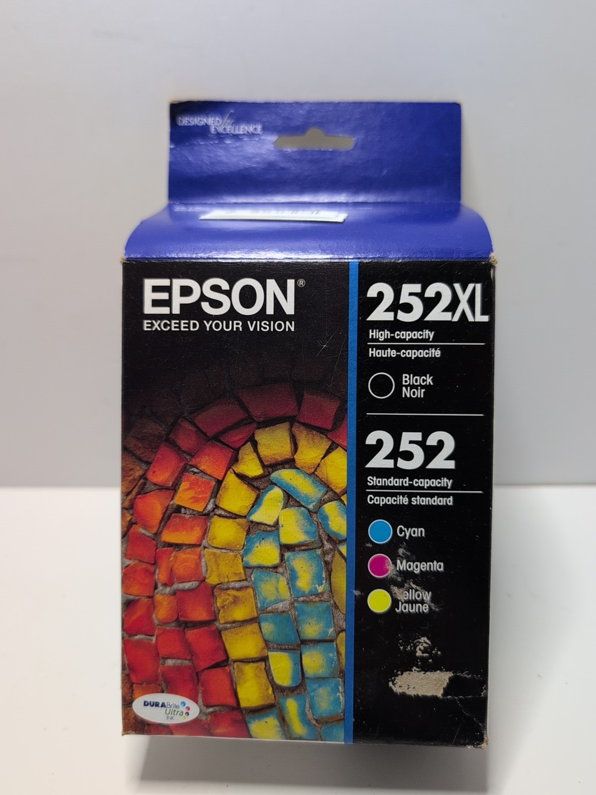 Epson 252XL/252 (T252XL-BCS) Black/Tri-Color Ink Cartridge – 4 Pack 2018