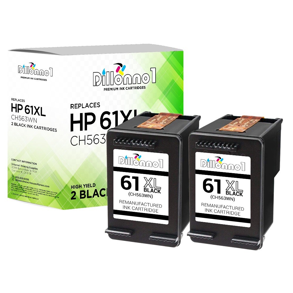 2PK For HP 61XL 2-Black Ink Cartridges For HP ENVY 4500 5530