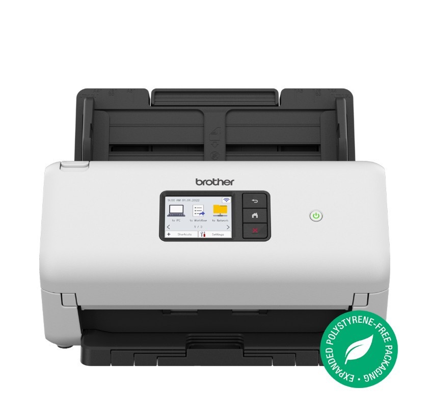 Brother ADS-3350W ADVANCED DOCUMENT SCANNER (40PPM) network scanner w/ 7.1cm