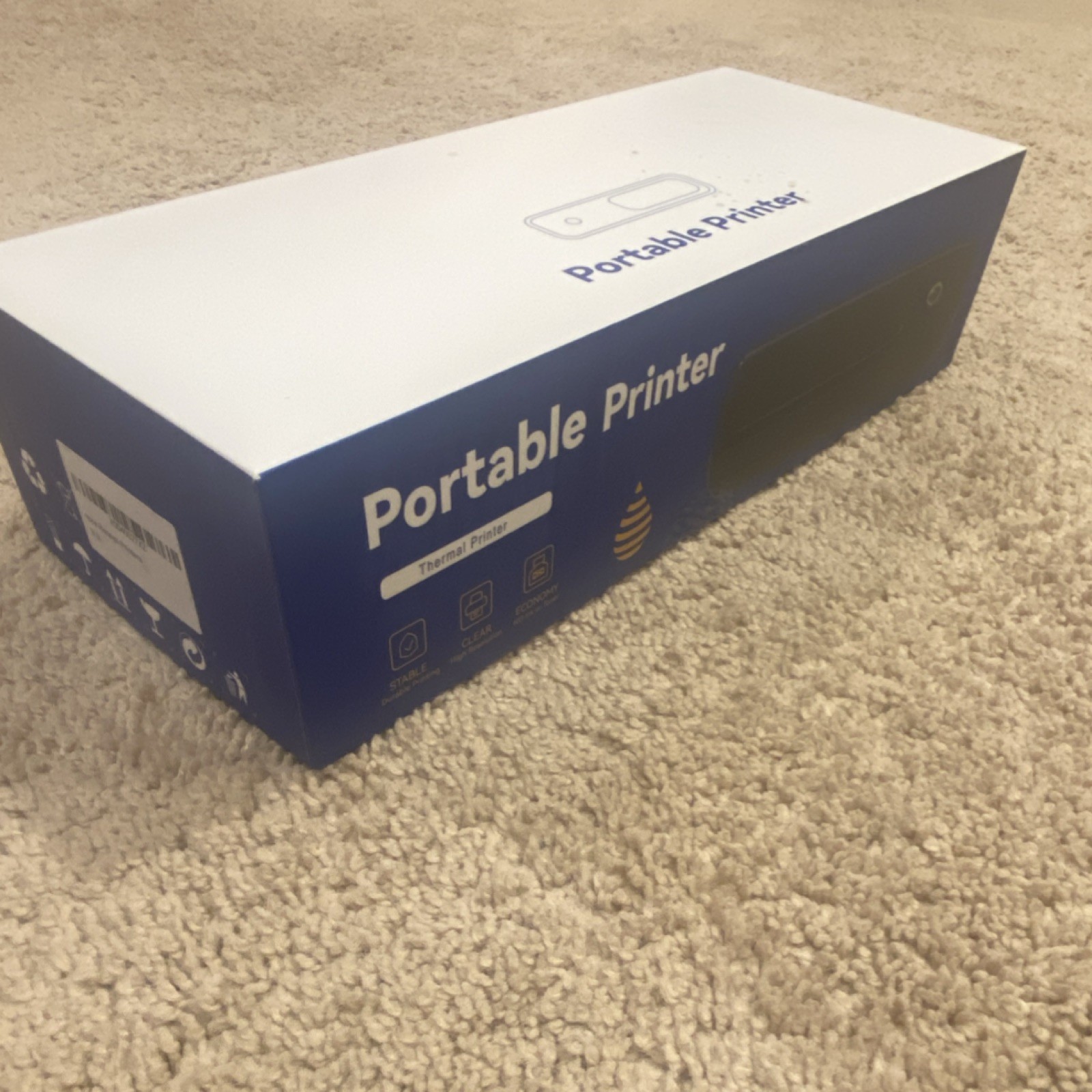 Portable Thermal Mobile Printer High Resolution Durable No Ink Required