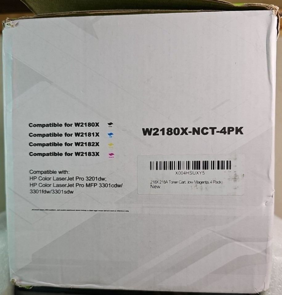 W2180X W2181X W2182X W2183X Compatible Toner Cartridge Set 4-Pack
