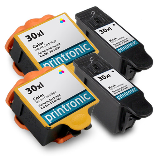 4 Pack Kodak 30XL Combo Ink Cartridge for Kodak Hero 3.1 Hero 4.2 Hero 5.1
