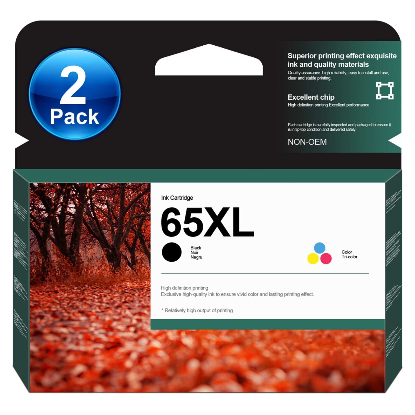 65XL Ink 65 XL Cartridge Replacement for HP Ink Cartridge 65XL Envy 5055 5058
