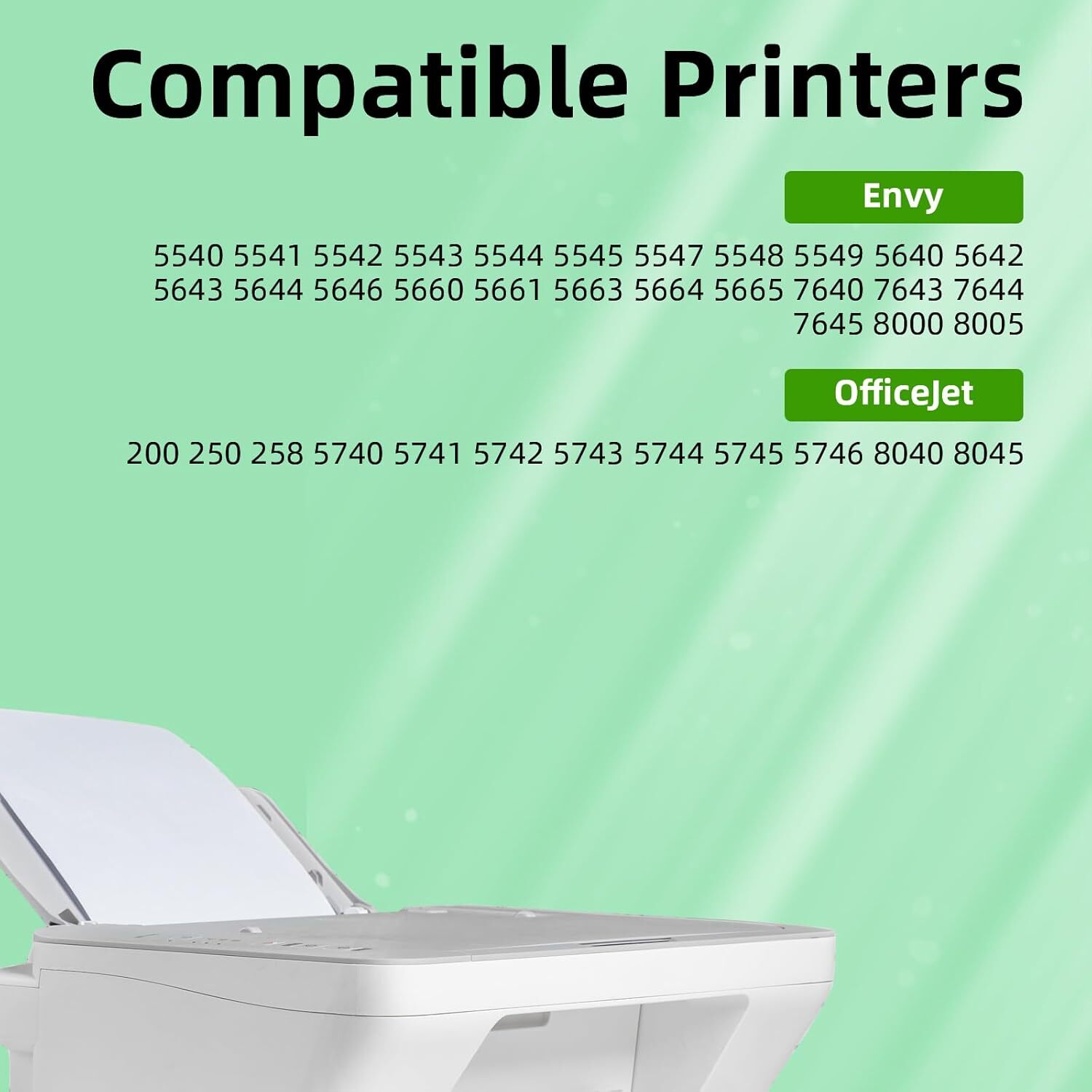 62XL Black Color Ink Cartridges for HP Officejet 5740 5741 ENVY 5540 5640 5660