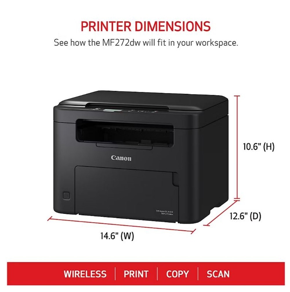 Canon imageCLASS MF272DW Multifunction, Wireless, Duplex Laser Printer 5621C018