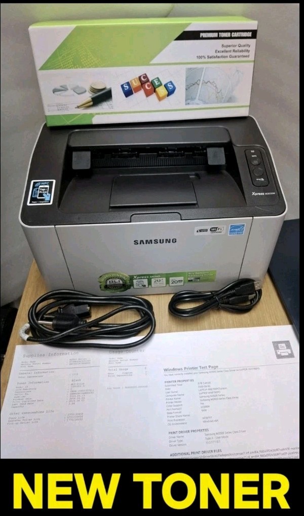 ✅️SEE VIDEO~PAGE COUNT 1773 Samsung Xpress M2020W WiFi Monochrome Laser Printer